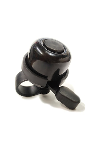 Sarissa Çocuk Bisikleti Zil 1. Kalite Plastik Gövde Metal Çan Siyah Parlak Siyah