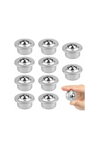 Flybuy 10 Adet Naylon Bilyalı Teker, Evrensel Mobilya Taşıyıcı, Galvaniz Demir İle Dayanıklı, Şanzımanlı, Pratik Mobilya Transfer Tekerleri -