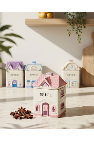 Pembe Porselen Baharatlık 11 Cm