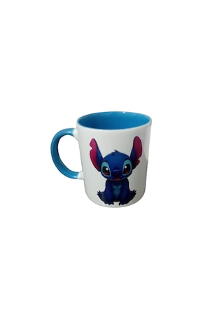 Stitch Kupa Özel Baskı Koyu Mavi