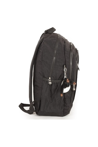 571 Krinkıl / Klinkır Su Geçirmez Hafif Çok Gözlü Spor, Seyahat, Okul, Laptop Sırt Çantası Siyah 1d Siyah