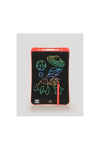 Let's Be Child Lcd Siyah Dijital Çizim Tableti 8,5 Inç Karışık Renk Kalemli Çocuk Çizim Tableti