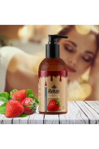 Rekze 2'li Tatlı Kaçamak: Çilek Ve Çikolata Aromalı Erotik Masaj Yağı