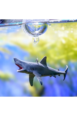 Willowhaven Gri Yüzen Köpekbalığı Akvaryum Dekoru - Ayarlanabilir Gerçekçi Tasarım