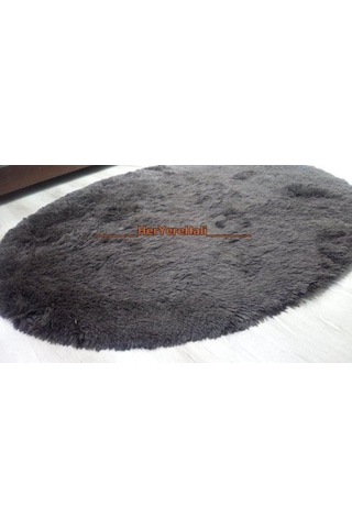 Doğuş Tavşan Tüyü Kahve 140 x 140Cm Yuvarlak Halı