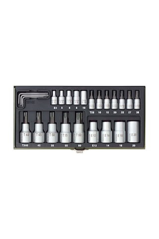 Proxxon 23102 Torx Somun Lokma Anahtarı Özel Set 24 Parça Set