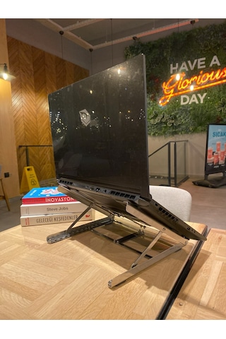 Sakoya Notebook Standı 304 Kalite Paslanmaz 11 Açı Ayarlı Açılır Kapanır Büyük Ve Küçük Notebook Uyumlu