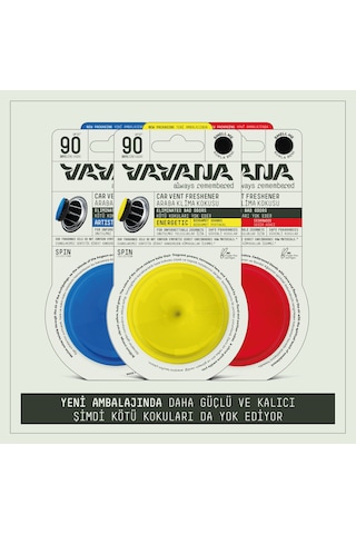 Vavana Araba Klima Kokusu 3'lü Set - ARTISTIC & ENERGETIC & RELAXED