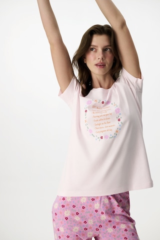 Penti Pembe Weekends Pamuklu Pantolon Pijama Takımı
