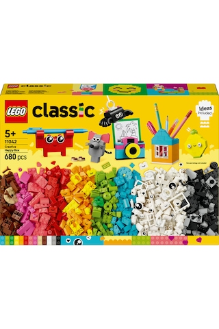 LEGO® Classic Yaratıcı Mutlu Kutu 11042 - 5 Yaş ve Üzeri Çocuklar İçin Hayal Gücünü Geliştiren Yaratıcı Renkli Oyuncak Yapım Seti (680P)