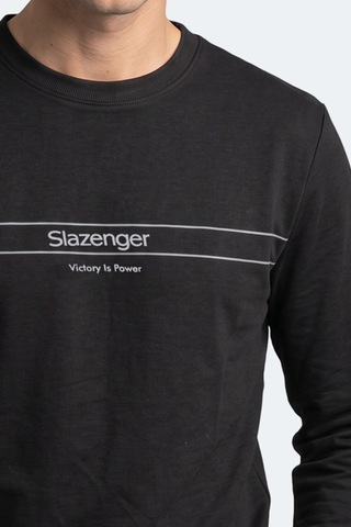 Slazenger Garret Erkek Siyah Sweatshırt