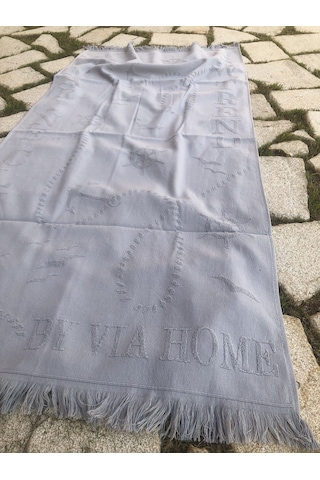 Plaj Havlusu Jakarlı 70x140 Cm Gri