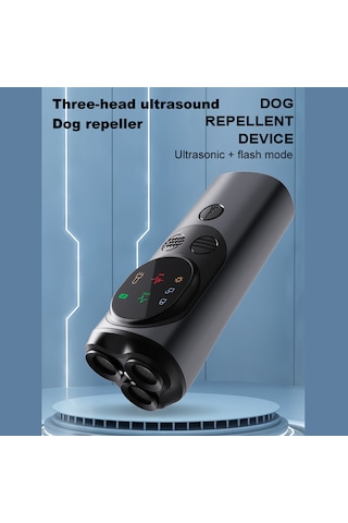 Moveevo P10 Akıllı Ultrasonik 3'lü Köpek Havlama Durdurucu - Taşınabilir İç/dış Kullanım