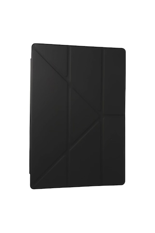 Galaxy Uyumlu Tab A9 Plus Kılıf Kalemlikli Mars Tablet Kılıfı - Koyu Gri Arka Kapak
