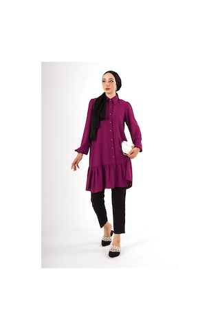 Fatma Sezen Mor Tunik Çok Renkli