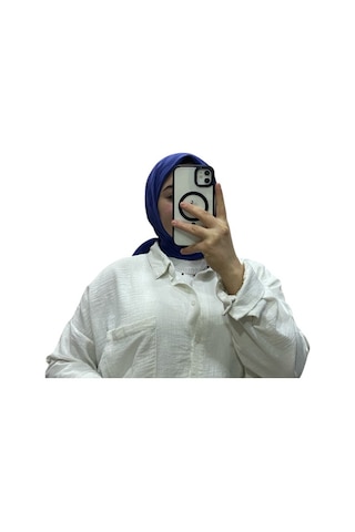 Losyana Jakarlı Su Yolu Desenli Eşarp 1034 Gece Mavisi