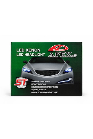 9006 Soketli Led Xenon Far Ampulü 12v 36w 4000lm 6000k Beyaz Işık