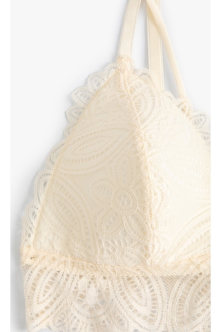 Koton Dantelli Bralet Dolgusuz Balensiz Ekru 4slk10109mk Ekru