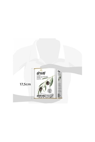 Ahsaf Soğuk Sıkım Natürel Sızma Zeytinyağı 3 x 2 L