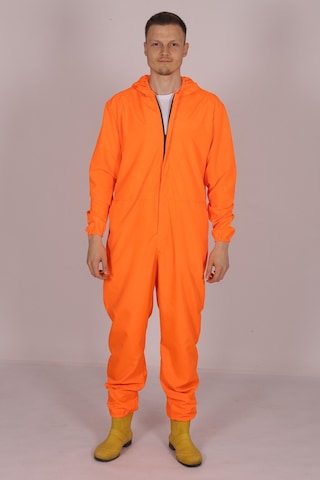 İşçi Tulumu  Yağmurluk Çiftçi Bahçıvan Kuaför Laboratuvar Sıvı Geçirmez Terletmez Kumaş Turuncu