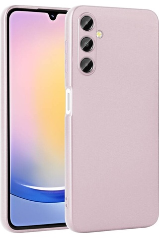 Zore Galaxy Uyumlu A25 Kılıf Premier Silikon Kapak - Rose Gold Rose Gold