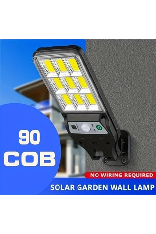 Fastbuy 1 Adet Güçlü Güneş Işığı Dış Mekan Led Duvar Lambası 3 Modlu Hareket Sensörlü Sokak Lambaları Bahçe Veranda Aydınlatm