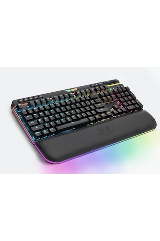 Rush Cobalt RK991 Mavi Switch RGB Manyetik Bilek Destekli RGB Mekanik Oyuncu Klavye