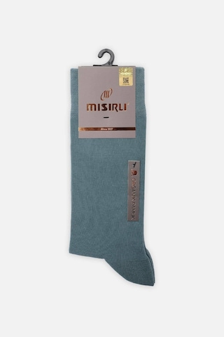 Mısırlı Erkek Organik Pamuklu Tekli Pastel Mavi Soket Çorap M 60000 Pm Mavi