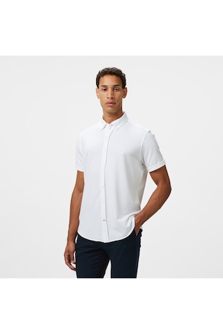 Nautica Erkek Beyaz Classic Fit Gömlek Düz W55416t Beyaz