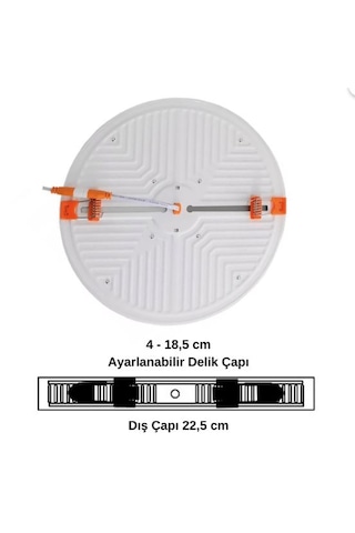 36 Watt Beyaz Işık Sıva Altı Ayarlanabilir Panel-2 Adet