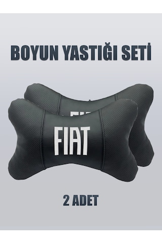 Fiat Yeni Logo Yastık Kemer Set Beyaz 2 Adet
