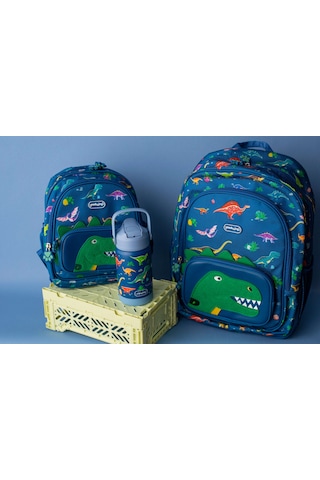 Packnjoy - Çocuk Sırt Çantası Medium 4-6 Yaş - Dino Roar Lacivert