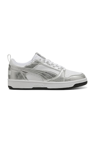 Puma Rebound V6 Low Metallic Kadın Beyaz Sneaker Ayakkabı 40605502
