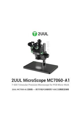 2uul Mc7060-a1 7-60x Senkron Zoom Trinoküler Pcb Mikro Çalışma Mikroskobu