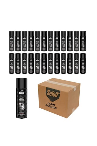 Selsil Lastik Parlatıcı Sprey 500 Ml 24 Adet