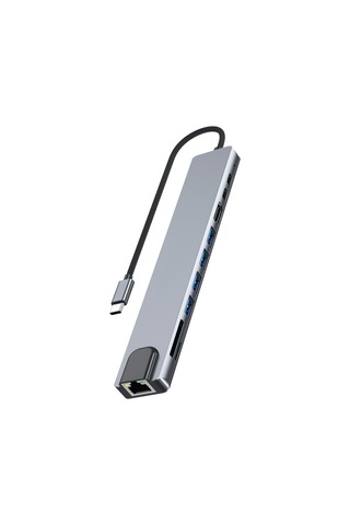 Microcase 10 İn 1 Type-c Hub Çoklayıcı - 4k 60hz Hdmı, Rj45 Gigabit Ethernet, Pd Şarjlı Dönüştürücü Adaptör-al5813