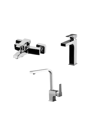Aqua Çanak Lavabo,banyo,evye Bataryası 941001-941511-941881l Krom