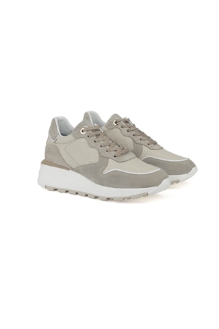 Ziya, Kadın Hakiki Deri Sneaker 1431000z5831 Bej 1431000z5831 340 Bej