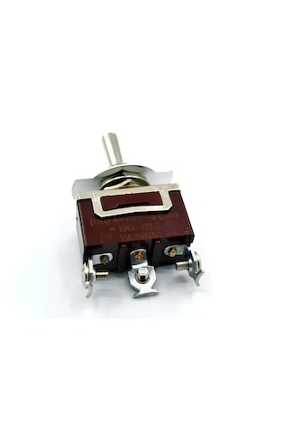 Toggle Switch 1-0-2 Yaylı Metal Anahtar 3 Pin 12v-220v 15a Yaylı
