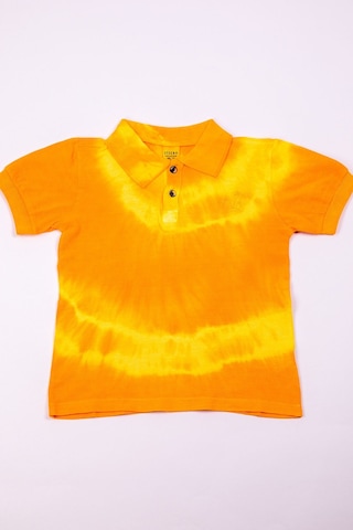 Erkek Çocuk Tshirt Polo Yaka A27 Turuncu