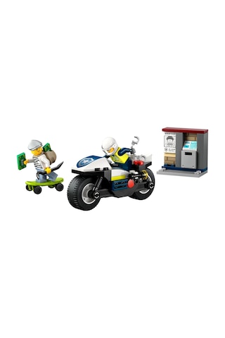 LEGO® City Polis Motosikleti Takibi 60455 - 4 Yaş ve Üzeri Çocuklar için Yaratıcı Oyuncak Yapım Seti (65 Parça)