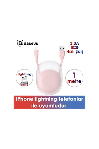 Baseus Lets Go Apple iPhone Uyumlu 11 Pro Usb Şarj Kablosu 1Metre (455718308)
