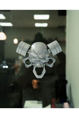 Death Shift Kapı Tokmağı V8 Pistonlu Metal Kafatası Tasarımı-180