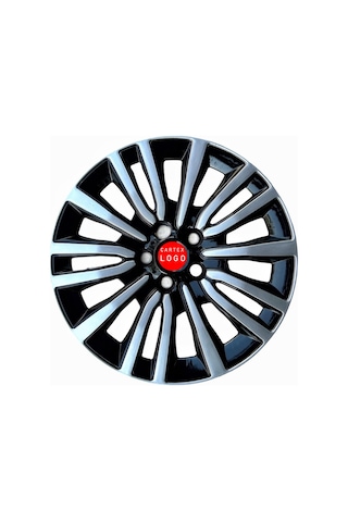 Fiat Egea Easy 15 Inç Jant Kapağı 4 Adet 1 Takım Siyah - Gri Jant Kapağı