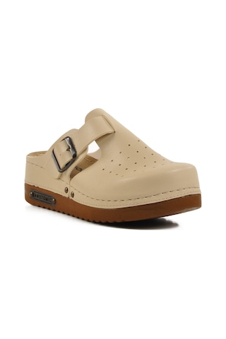Bej Anatomik Unisex Sabo Terlik 07-008 G Bej