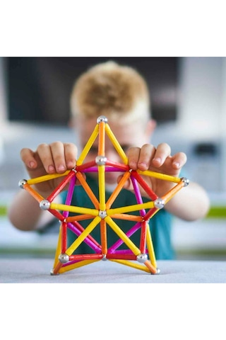 Geomag Manyetik Çubuklar Classic Seri Zeka Oyunu Manyetik Yapı Oyunu 93 Parça