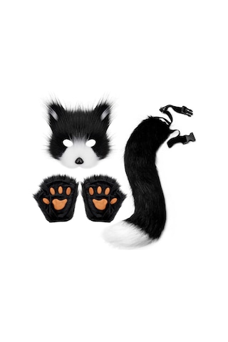 Suntek Therian Maskesi Ve Kuyruk Seti Pençe Eldivenleri Festival