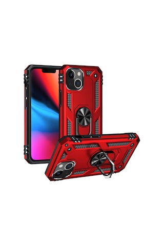 Apple Uyumlu iPhone 13 Mini Uyumlu Zore Vega Kılıf-kırmızı Kirmizi -