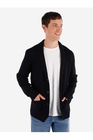 Colins Slim Fit Ceket Siyah Erkek Hırka Siyah