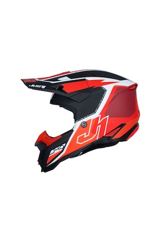 Just1 J40 Flash Off-road Kaskı Kırmızı Beyaz Siyah Kırmızı - Beyaz - Siyah
